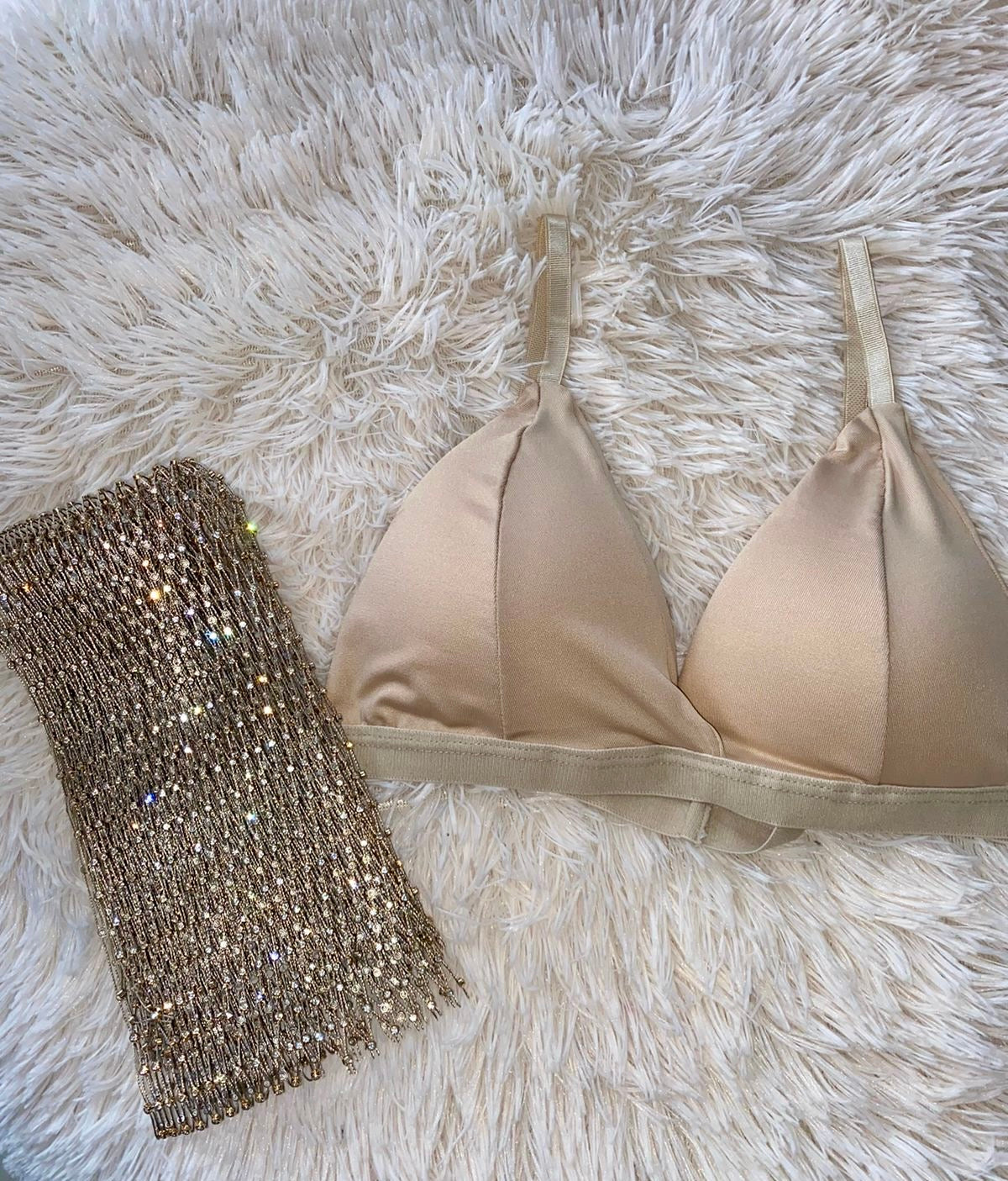 BLUSA MALLA CON BRILLOS